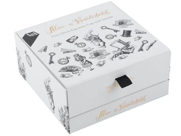 Mikasa x V&A Alice In Wonderland 100ml Porselen Kahve Fincanı