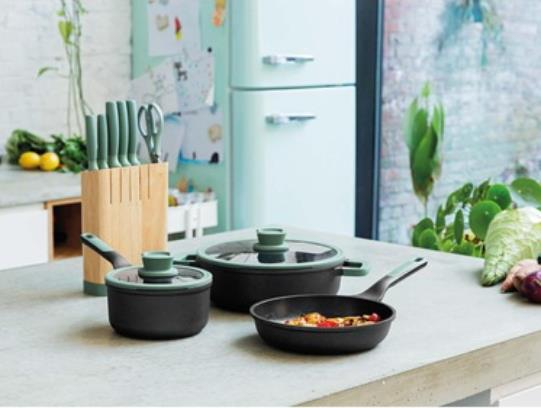 Berghoff 8500971 Leo 24 Cm Döküm Tava Yeşil