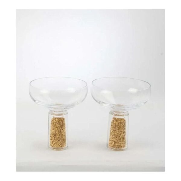 Mikasa Moor Gold Simli 4lü Cam Dondurmalık