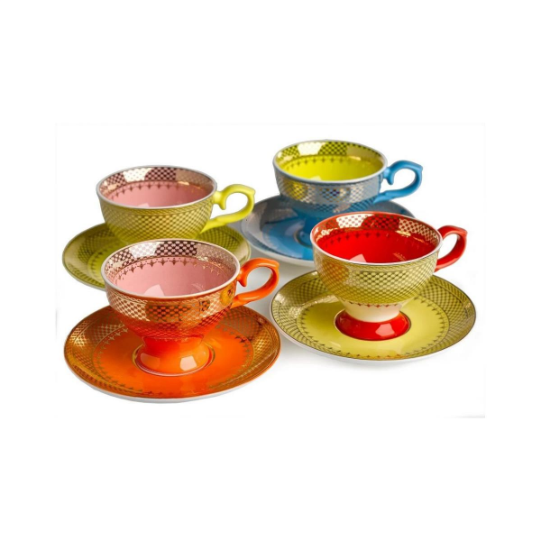Pols Potten Espresso Set Grandma- 4'lü Fincan