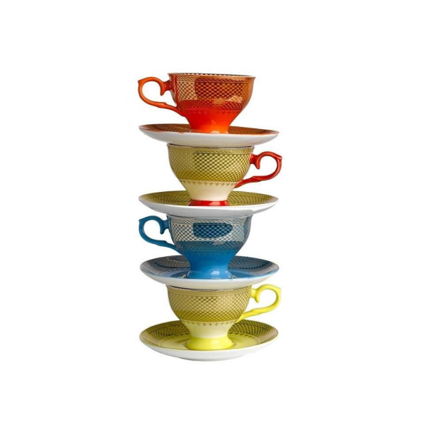 Pols Potten Espresso Set Grandma- 4'lü Fincan