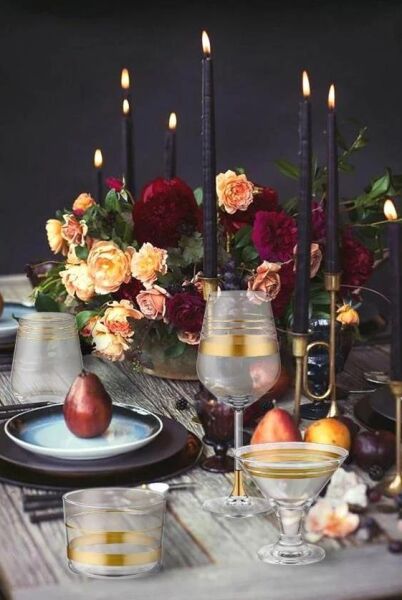 The Mia Lines Şarap Kadehi 6'lı Set -Gold