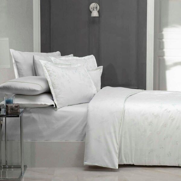 Sarev Wilma Saten Nevresim Takımı Beyaz