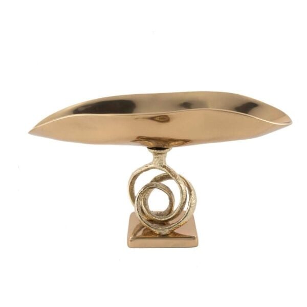 Mikasa Moor Antik Gold Metal Ayaklı Oval Kase 51x19x27cm