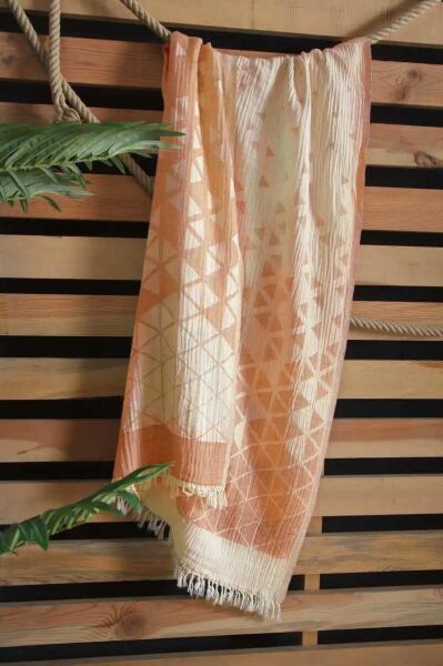 Sarev Raisa Plaj Havlu Turuncu