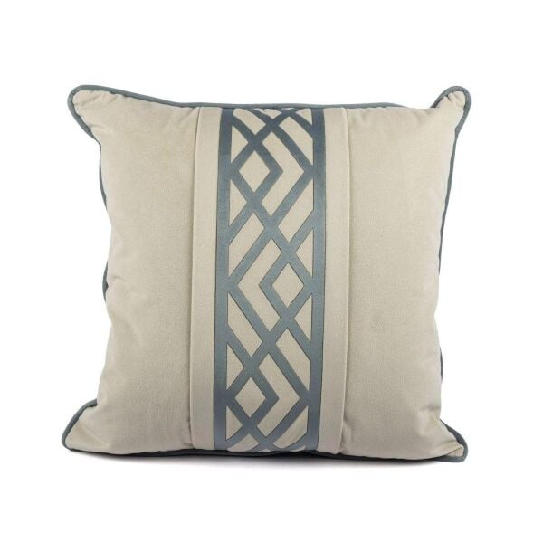 Mikasa Moor Amira Mavi bordürlü 55x55 Yastık