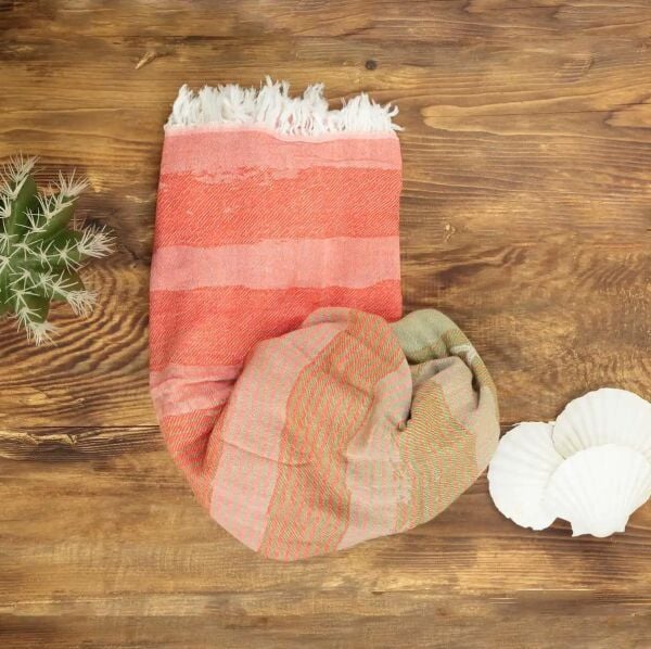 Sarev Destiny Plaj Havlusu Turuncu 90X160