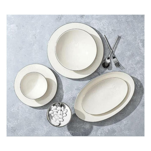 Porland Illusion Platin 27 Parça 6 Kişilik Yemek Takımı
