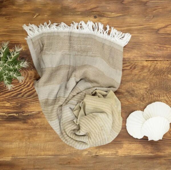 Sarev Destiny Plaj Havlusu Bej 90X160