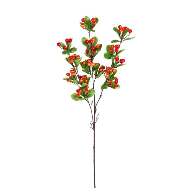 Yılbaşı Çiçek Berry Pike Kokina Turuncu 100 cm