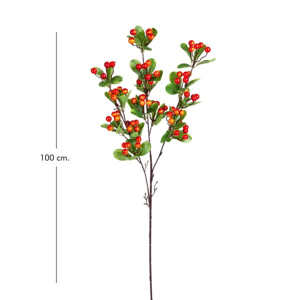 Yılbaşı Çiçek Berry Pike Kokina Turuncu 100 cm