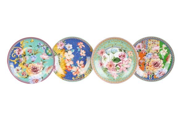 Lucky Art Camellia Bone 4lu Servis Tabağı Seti 27 Cm