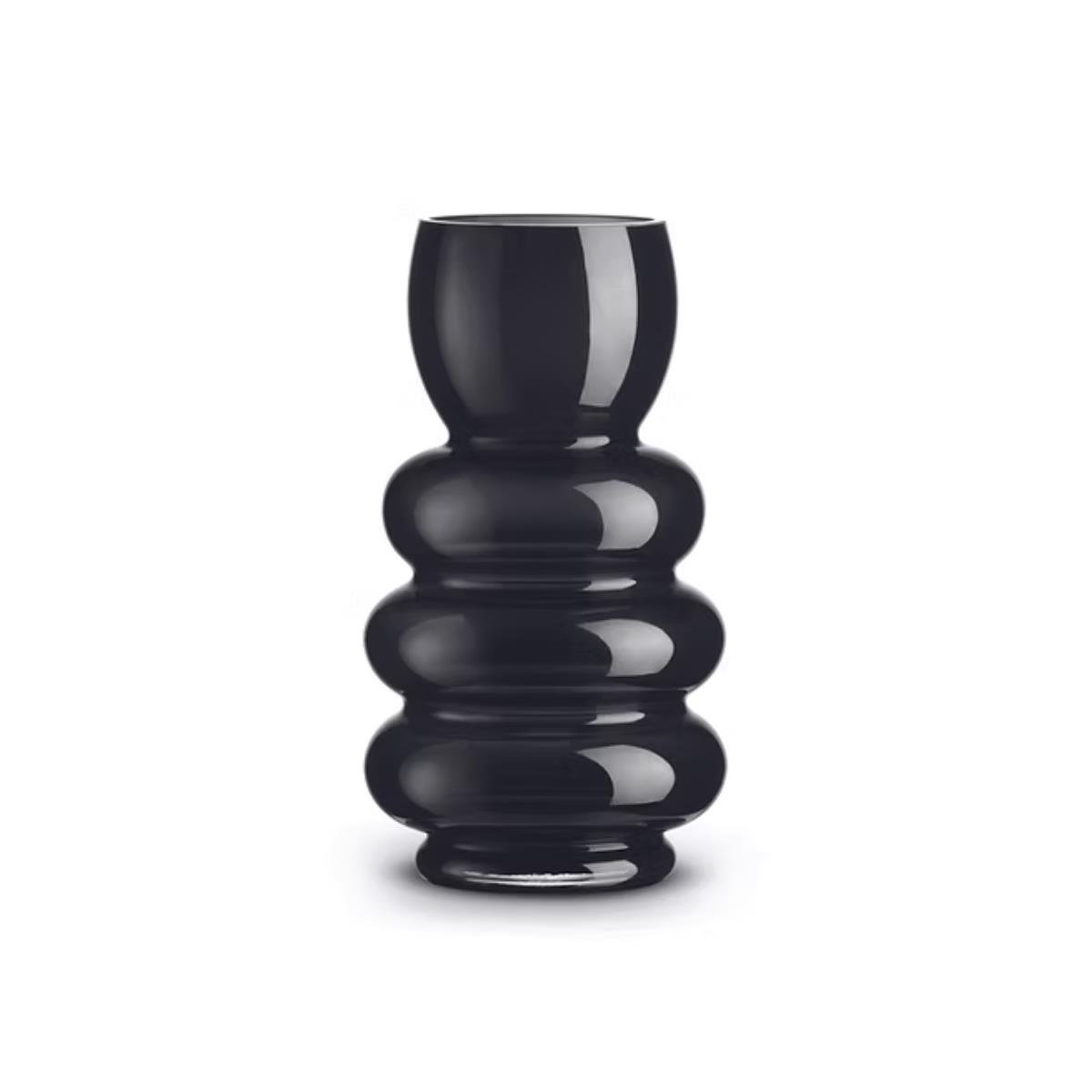 Pozzi Milano Home Heritage Cam Vazo 12,5 x 24 cm - Siyah