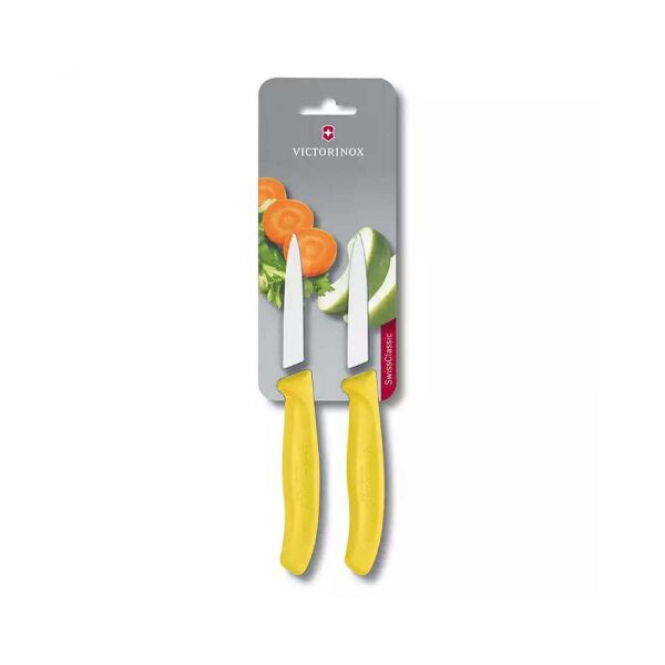 Victorinox 6.7606.L118b 8 Cm Sarı 2 Li Düz Soyma Bıçağı Blisterli Paket