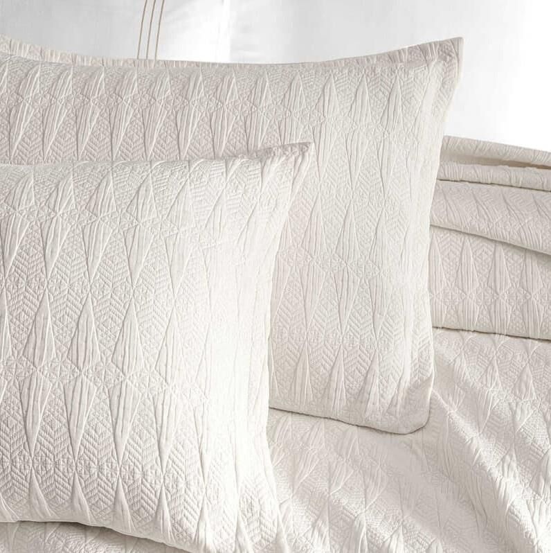 Sarev Doris Yatak Örtüsü Ekru Tek Kişilik