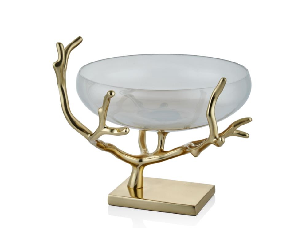 Lamedore Gold Branch Serisi Dekoratif Meyvelik 31 x 28 x 26 Cm