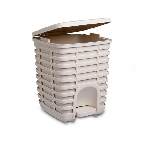 Primanova Palm Pedallı Çöp Kovası Bej
