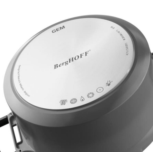 Berghoff Gem Stay Cool Pilav Tenceresi Gri 28 Cm