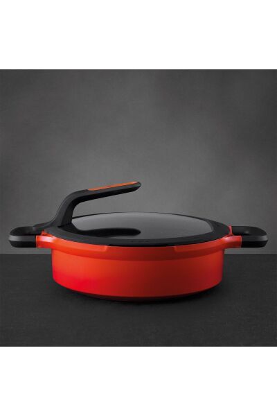 Berghoff Gem 8501037 Stay Cool Soft Orange Pilav Tenceresi 24 Cm