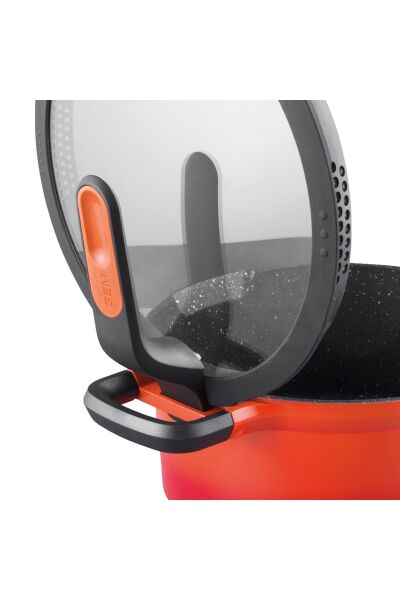 Berghoff Gem 8501037 Stay Cool Soft Orange Pilav Tenceresi 24 Cm