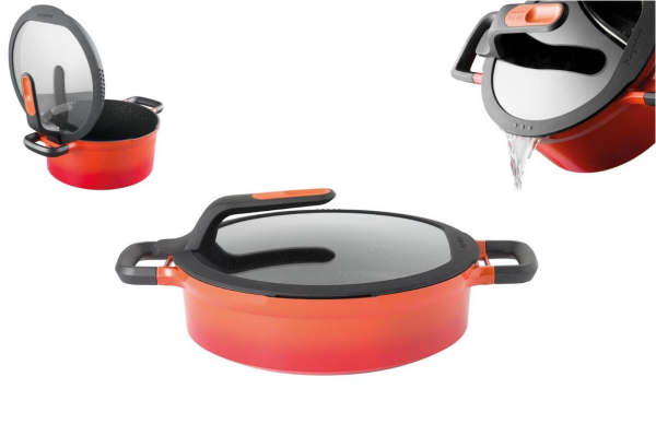 Berghoff Gem 8501039 Stay Cool Soft Orange Pilav Tenceresi 26 Cm