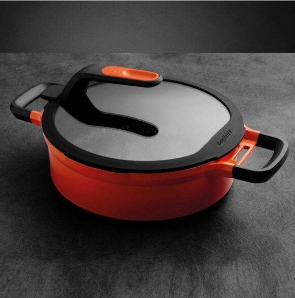 Berghoff Gem 8501039 Stay Cool Soft Orange Pilav Tenceresi 26 Cm