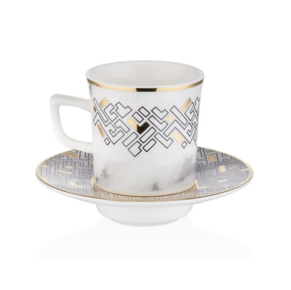 Decorium M00705 Kahve Fincan Takımı 12 Parça Monochrome