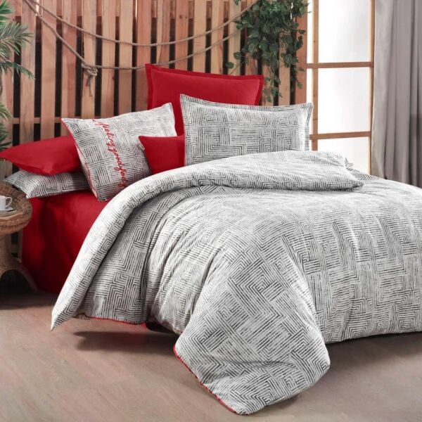 Sarev Freddy Flanel Nevresim Takımı Gri Çift Kişilik