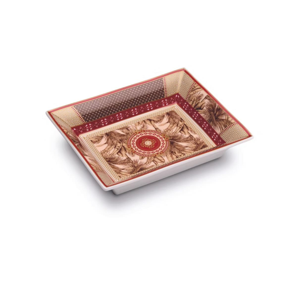 Pozzi Milano Porselen Dekoratif Tabak 19,5 x 15,5 cm