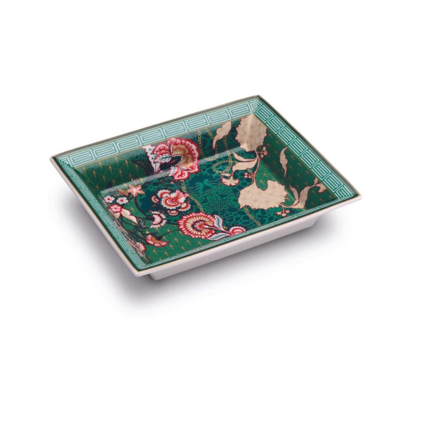 Pozzi Milano Living Porselen Dekoratif Tabak 19,5 x 15,5 cm