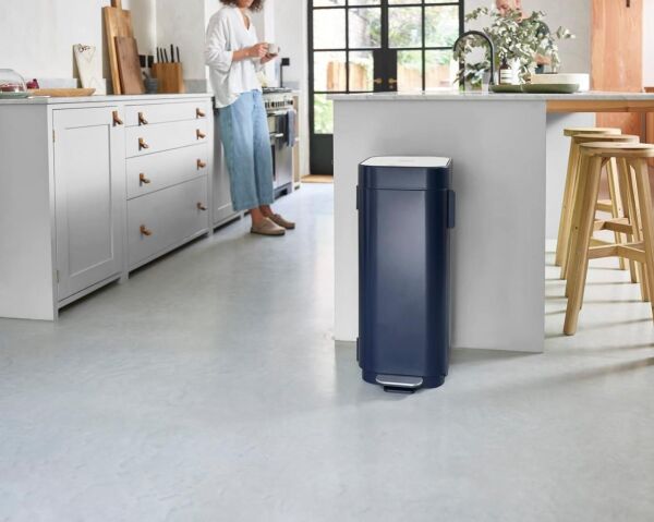 Joseph Joseph Porta 40L Çöp Kovası- Geceyarısı Mavisi