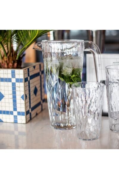 Koziol Superglass Sürahi Şeffaf 1,5 Lt 193x122x252 Mm