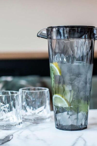 Koziol Superglass Sürahi Gri 1,5 Lt 193x122x252 Mm