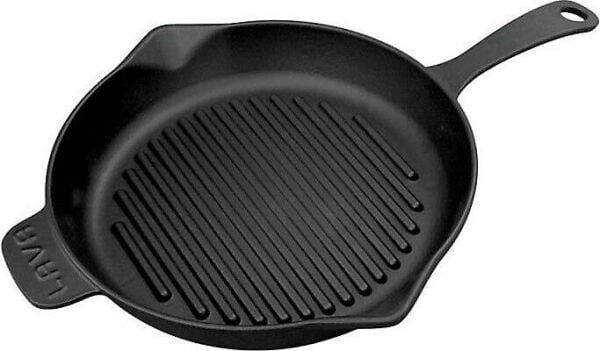 Lava Döküm Yuvarlak Izgara Tava 28 Cm