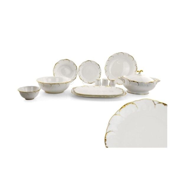Wanelli Fx1044 Tiffany Gold 60 Parça Yemek Takımı