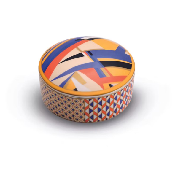 Pozzi Milano Porselen Kapaklı Kutu 13 x 6,5 cm