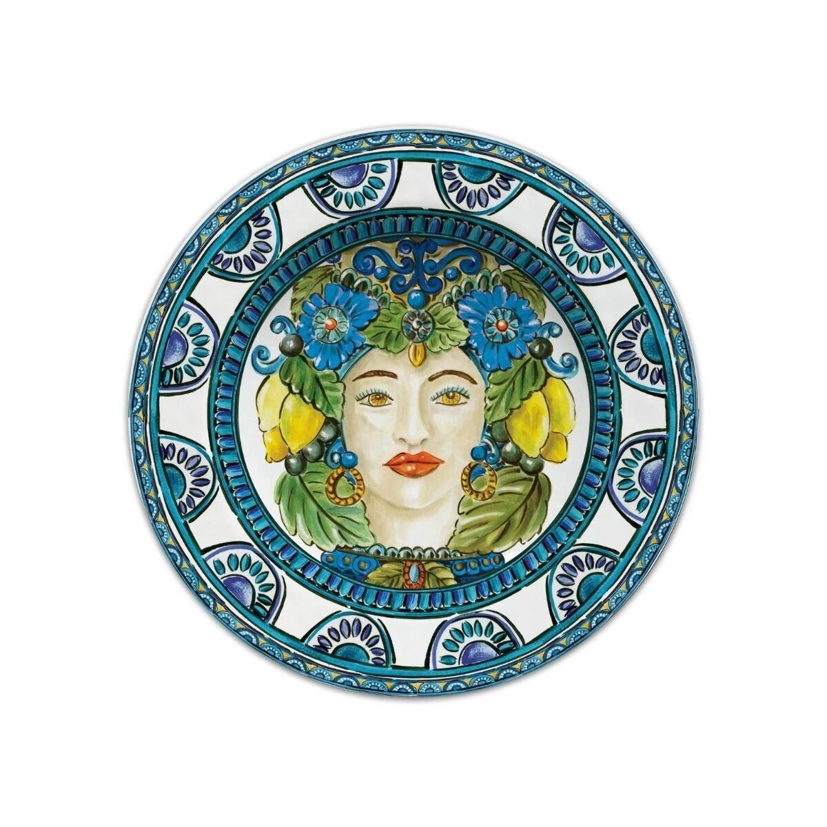 Baci Milano Sicily Melamin Yemek Tabağı Çok Renkli