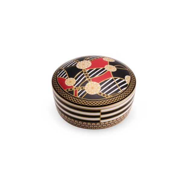 Pozzi Milano Living Porselen Kapaklı Kutu 10 x 5,5 cm