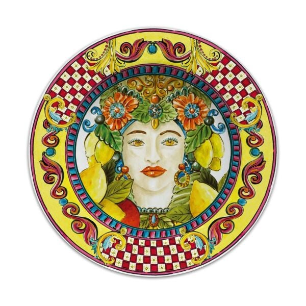 Baci Milano Sicily Melamin Tatlı Tabağı Çok Renkli