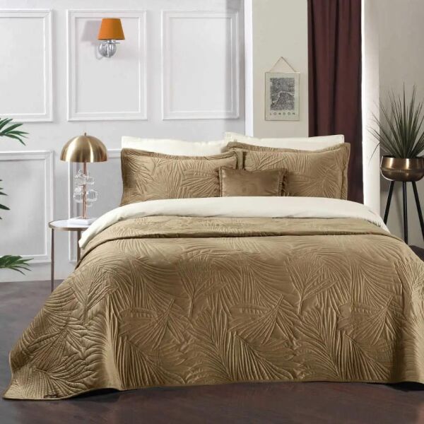 Sarev Clara Yatak Örtüsü Sarı Çift Kişilik