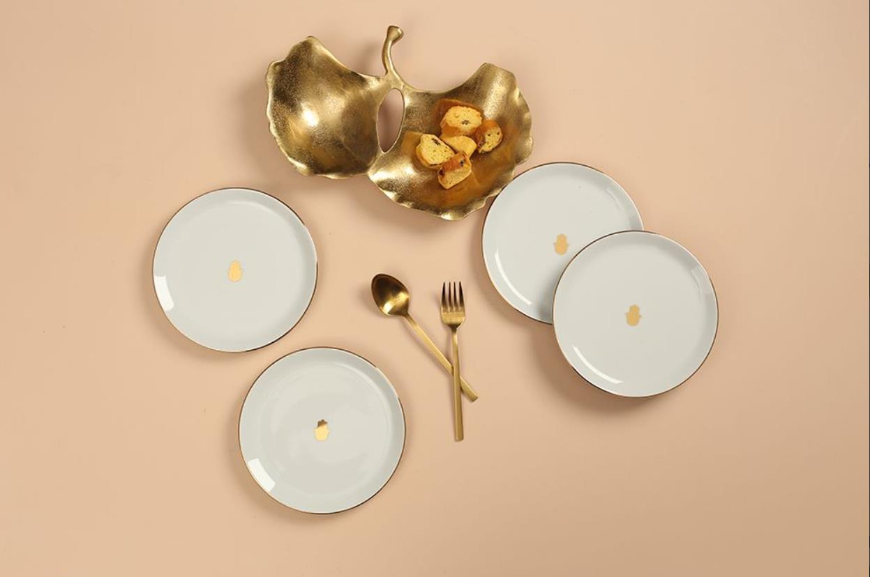 Porland Glamorous 4'lü Pasta Seti 17cm