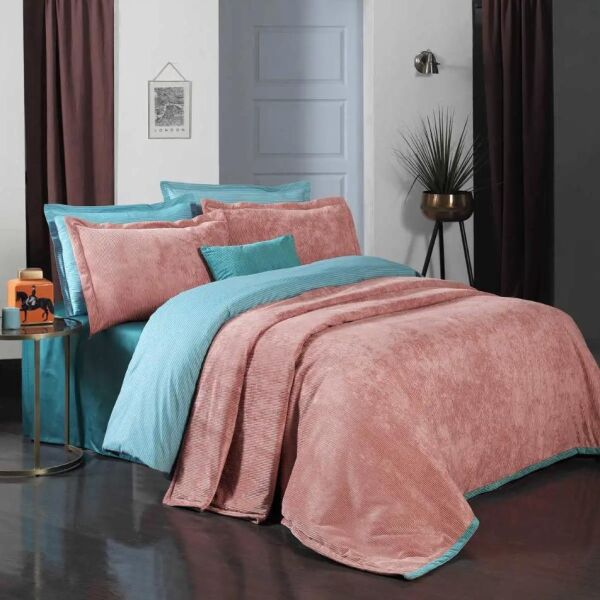 Sarev Dolce Vita Yatak Örtüsü Pembe Çift Kişilik