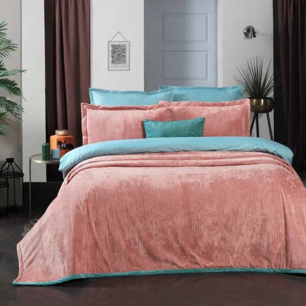 Sarev Dolce Vita Yatak Örtüsü Pembe Çift Kişilik