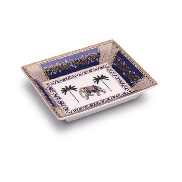 Pozzi Milano Porselen Dekoratif Tabak 19,5 x 15,5 cm