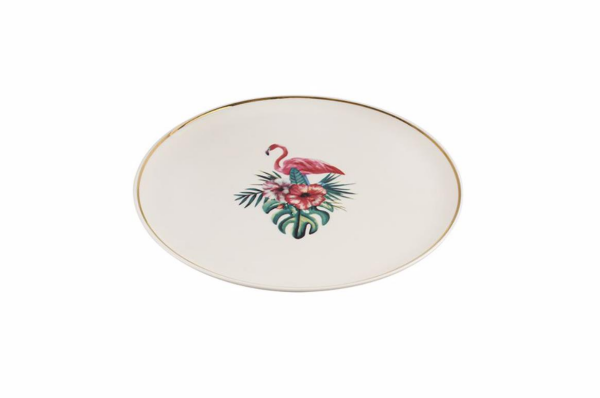 Porland Exotic Desen4 Düz Tabak 21cm