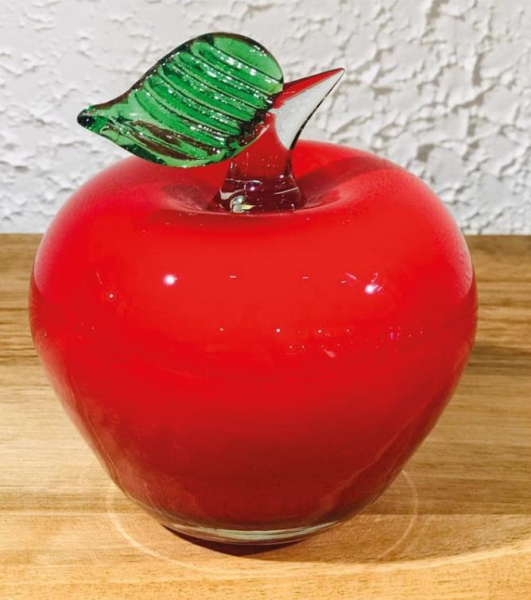 Vitale Murano Elma Sade Kırmızı