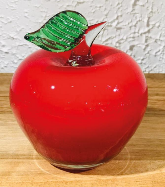 Vitale Murano Elma Sade Kırmızı