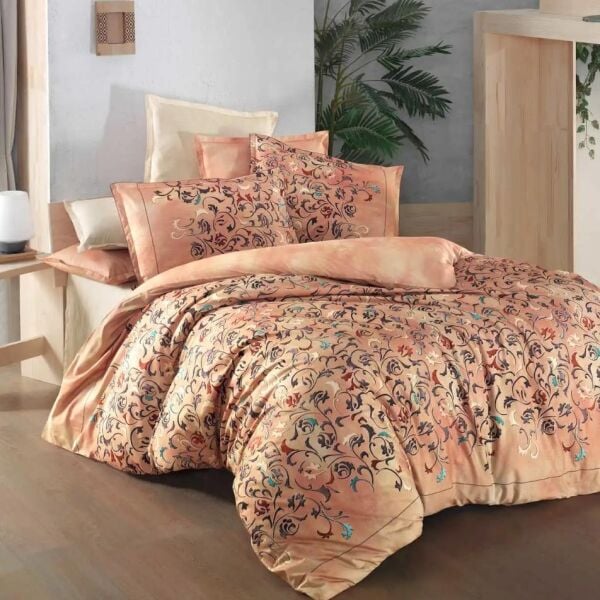 Sarev Astra Fancy Poplin Nevresim Takımı Taba Çift Kişilik