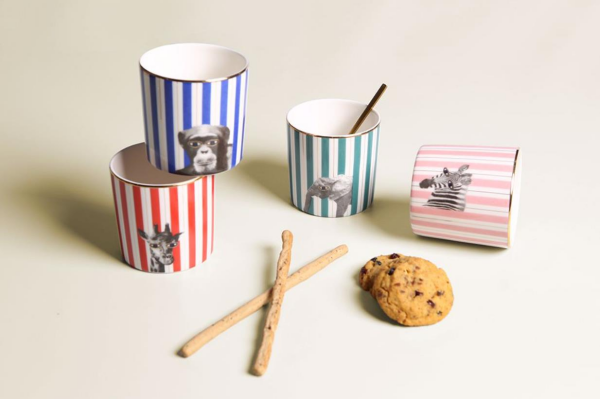 Porland Wild Life 4'lü Bardak Takımı 230cc