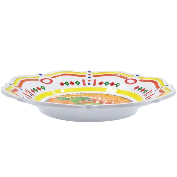 Baci Milano Dolce Vita Palm 6'lı Çukur Tabak 23,5 cm Melamin